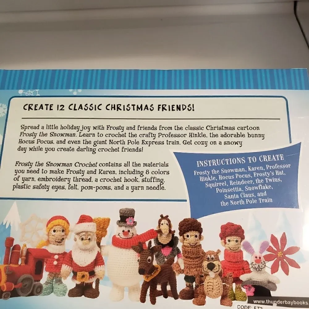 Frosty the Snowman Winter Theme Crochet Crafting Kit